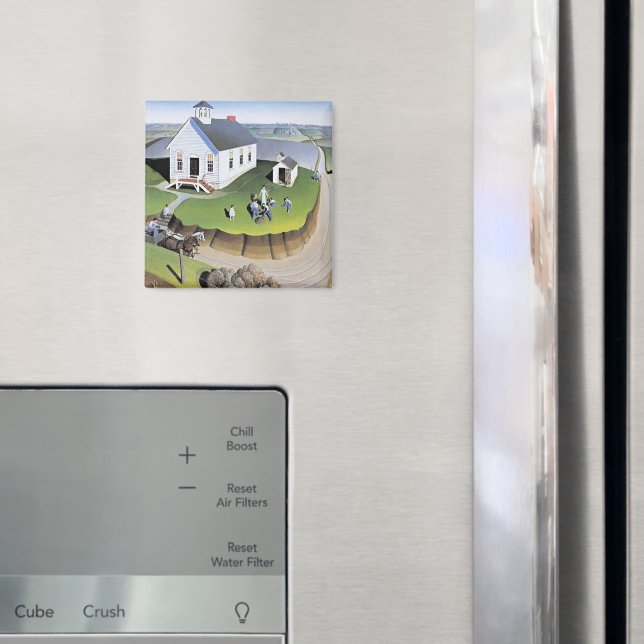 Íman Obra de Grant Wood para o Dia da Árvore, (In Situ (Fridge))