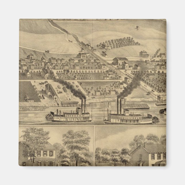 Íman Obras de carvão de Davosburgh (Frente)