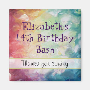 Íman Obrigado abstrato densamente Textured da pintura