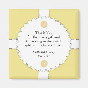 Íman Obrigado Chá de fraldas Dantel Magnet