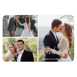Íman obrigado de colagem de fotos de casamento da calig