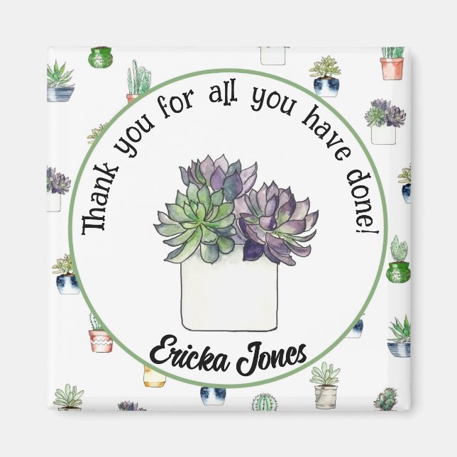 Íman Obrigado de presente do professor (Frente)