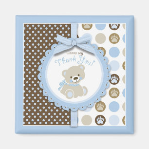 Íman Obrigado do urso de ursinho do menino você