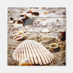 Íman Obrigado ímã da praia dos Seashells