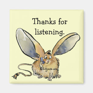Íman Obrigado orelhudo longo de Jerboa dos desenhos