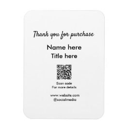 Íman Obrigado pelo nome de compra aqui digitalizar QR