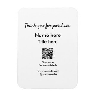 Íman Obrigado pelo nome de compra aqui digitalizar QR