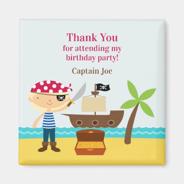 Íman Obrigado Pirata Magnet (Frente)