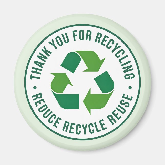 Íman Obrigado por Reciclar (Frente)