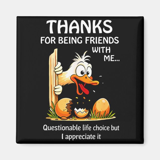Íman Obrigado por ser amigo com vida questionável (Frente)