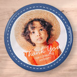 Íman Obrigado Por Ter Vindo Foto Personalizada De Pré-D<br><div class="desc">Este design simples e moderno é composto por tipografia de serifa e adiciona uma foto personalizada."Obrigado por vir para a minha festa" sobre sua foto personalizada. Perfeito para favores de festa de aniversário ou doações,  ou sacos de presentes,  aniversários,  ou qualquer outra festa!</div>