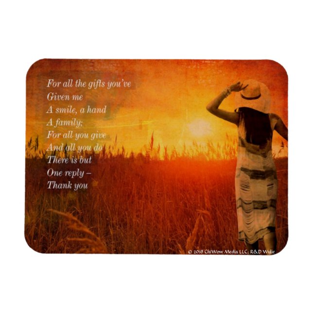 Íman Obrigado - Por todos os presentes que me deu (Horizontal)