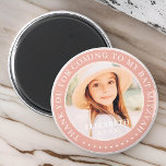 Íman Obrigado Por Vir À Minha Foto Do Bat Mitzvah<br><div class="desc">Este design simples e clássico é composto por tipografia serif e adiciona uma foto personalizada. Obrigado por vir a Bat Mitzvah.</div>