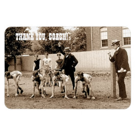 Íman Obrigado Treinador. Imagem de Foto do Vintage Spor