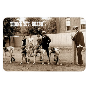 Íman Obrigado Treinador. Imagem de Foto do Vintage Spor