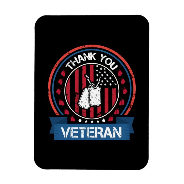 Íman Obrigado Veteran | Homenagem Militar Patriótica (Vertical)