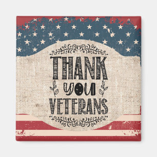 Íman Obrigado Veteranos Magnet