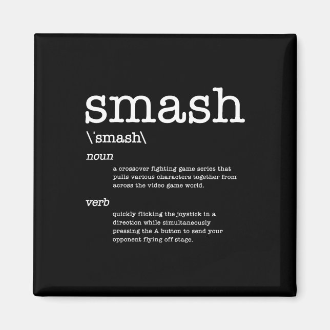 Íman Obrigado Videogames Smash Definição Video Game  (Frente)
