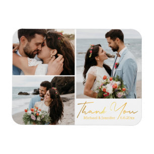 Íman obrigado você, colagem de fotos de casamento da c