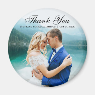 Íman Obrigado Wedding você ímã moderno BT R da foto