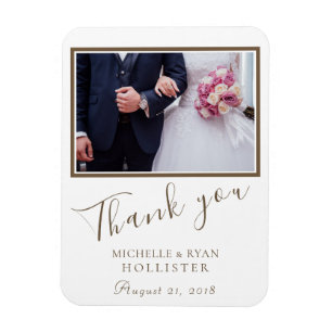 Íman Obrigado Wedding você roteiro elegante da foto