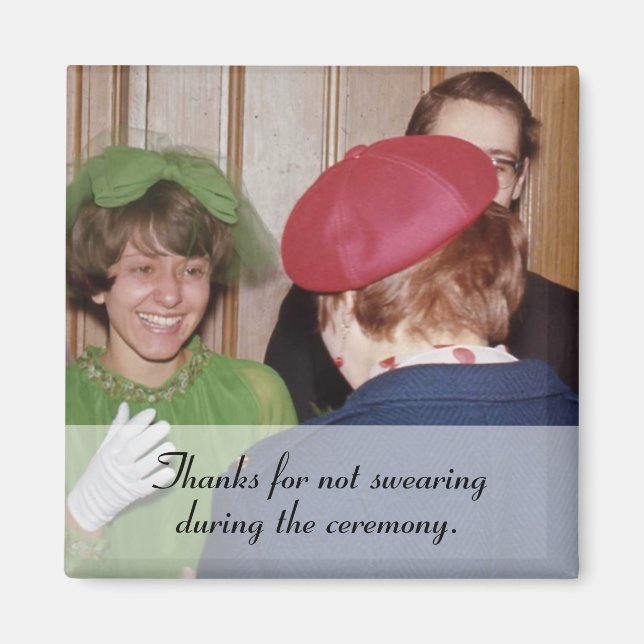 Íman "Obrigados para não suar" (Frente)