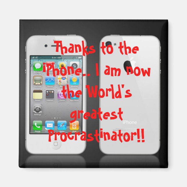 Íman Obrigados para o iPhone... Eu sou agora o mundo (Frente)