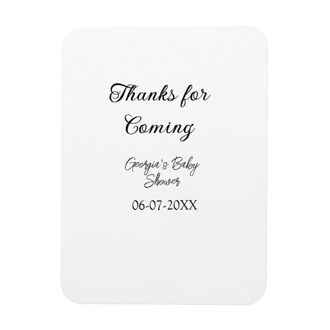 Íman Obrigados para o próximo chá de fraldas, um simple (Vertical)