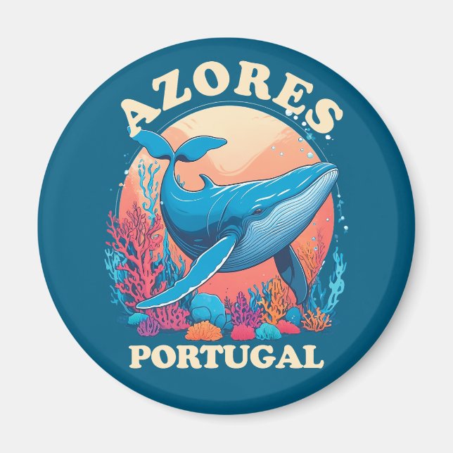 Íman Observação de Baleias Azuis nos Açores (Frente)