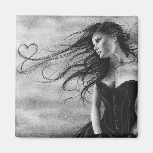 Íman Observando-o voar Magnet (Frente)