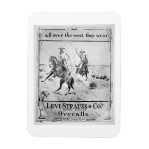 Íman Observe para Levi Strauss & Co, c.1900 (o litho)