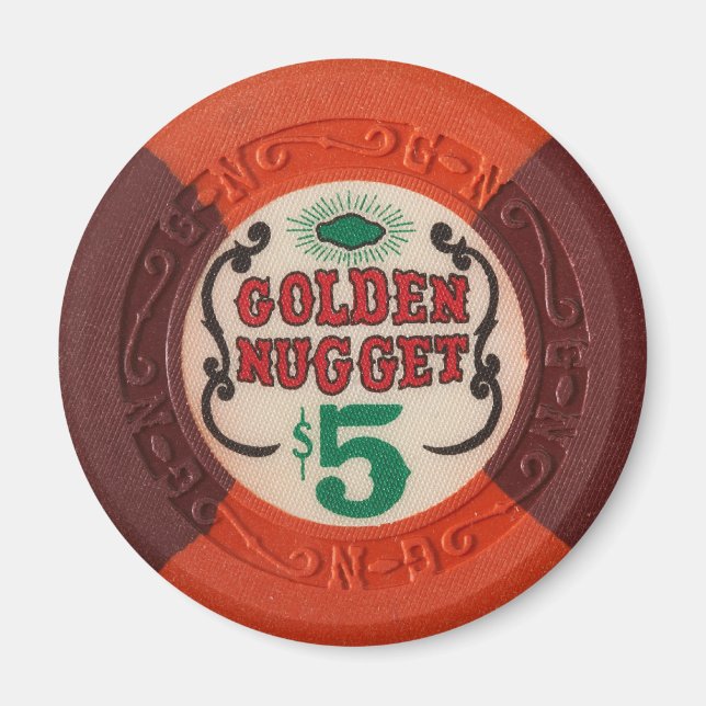 Íman Obsoleto do Jogo Chip Casino em Las Vegas (Frente)