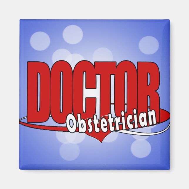 ÍMAN OBSTETRICIONAL LOGOTIPO GRANDE DOUTOR VERMELHO (Frente)