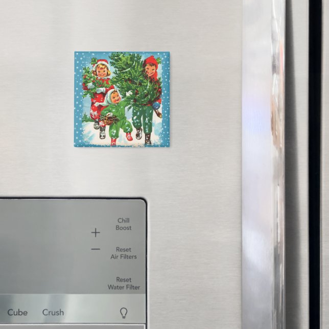 Íman Obtendo A Árvore De Natal (In Situ (Fridge))