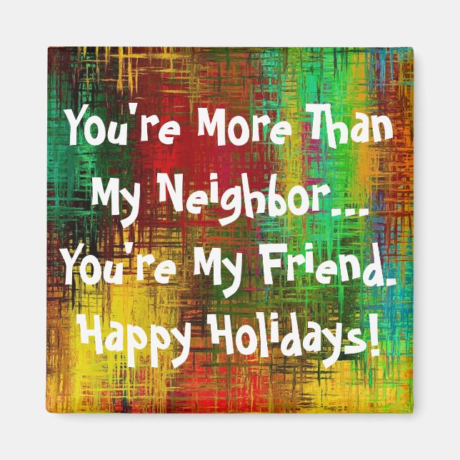 Íman Ocasião Personalizar Vizinho (Frente)