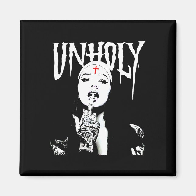 Íman Occulto, gótica, nun satânico escura, tatuagens, n (Frente)