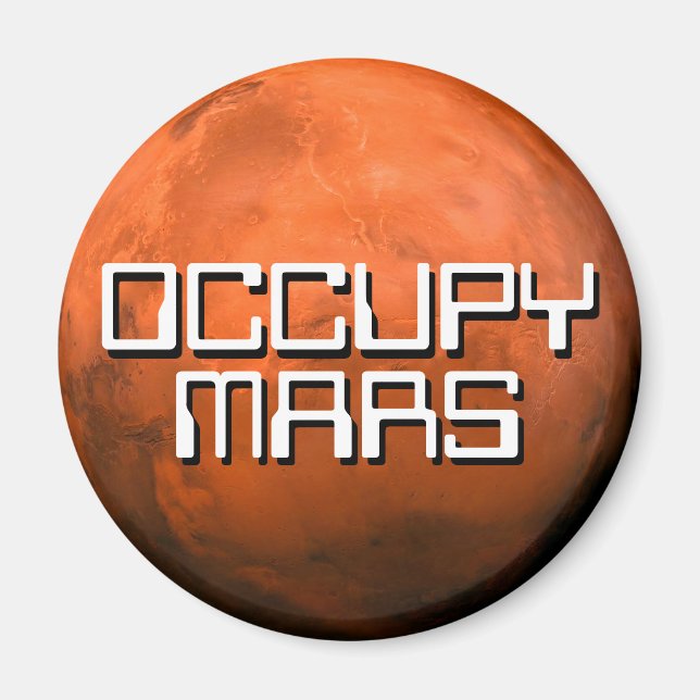 ÍMAN "OCCUPY MARS" (Frente)