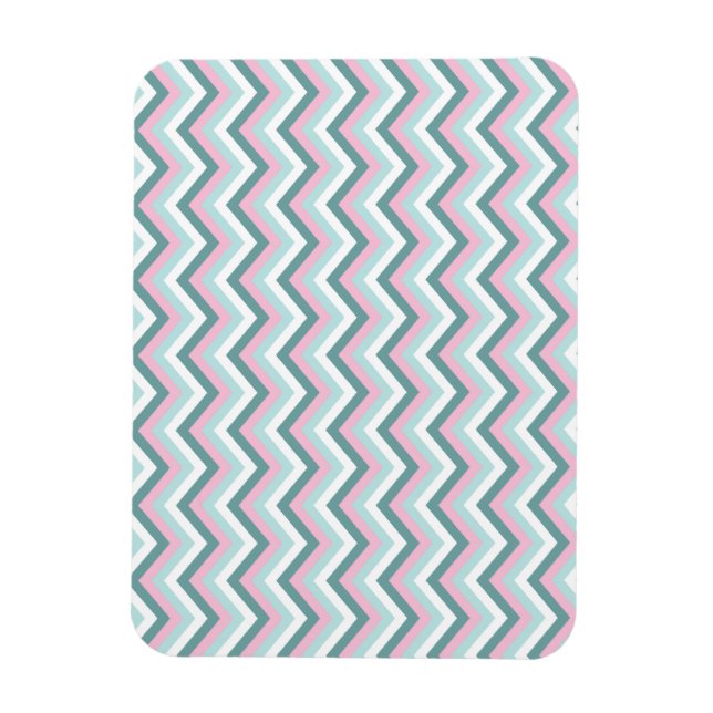 Íman Ocean Mist Chevron Patterno (Vertical)