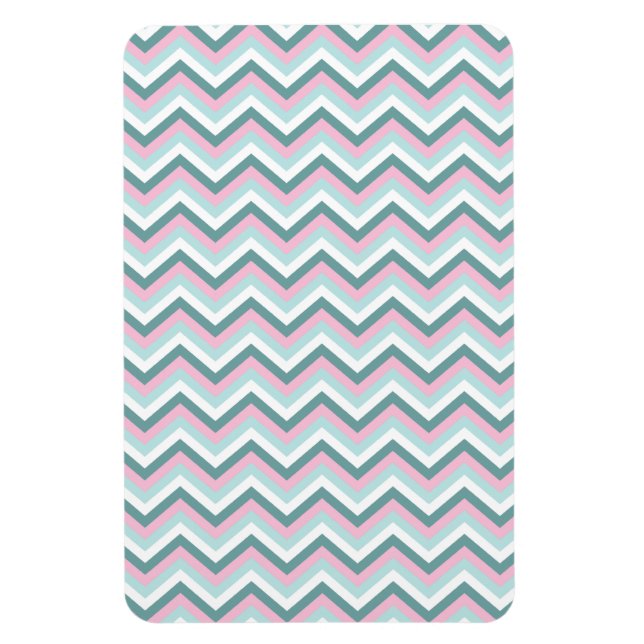 Íman Ocean Mist Chevron Patterno (Vertical)