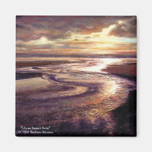 Íman "Ocean Sunset Swirl" Magnet