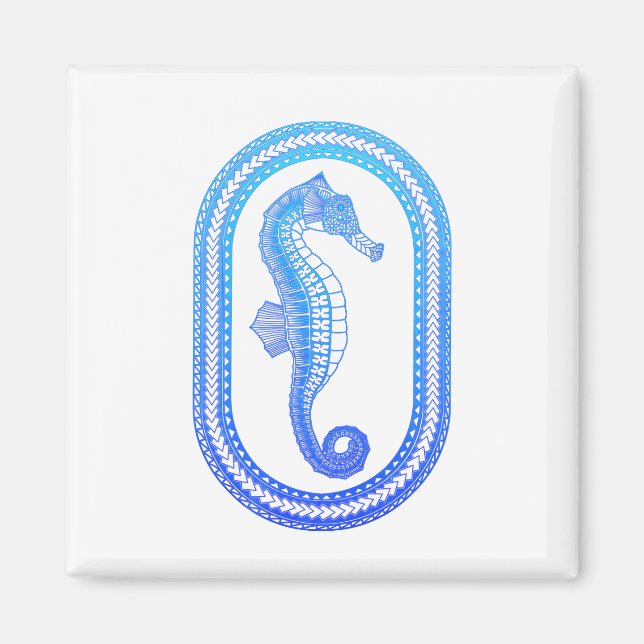 Íman Oceano Azul Tribal (Frente)