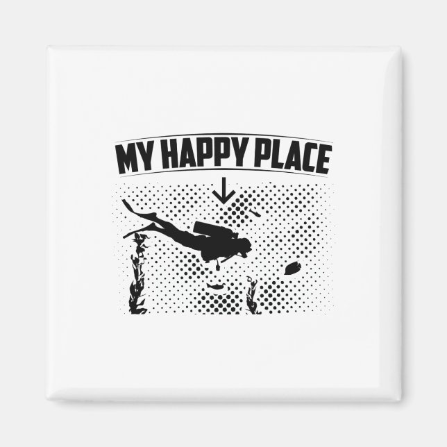 Íman Oceano de mergulho | Mergulhador Instrutor Diver I (Frente)