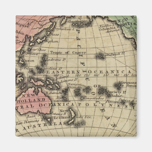 Íman Oceano Pacífico, Ilhas Britânicas (Frente)