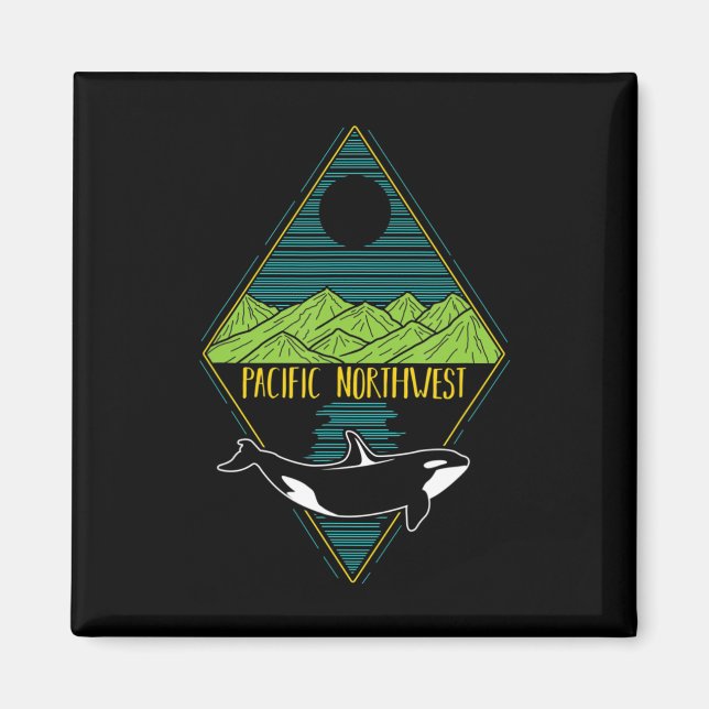 Íman Oceano Pacífico Noroeste de Orca, Árvore de Baleia (Frente)