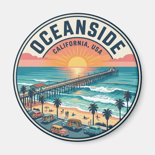 Íman Oceanside EUA (Frente)