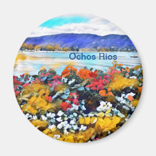 Íman Ochos Rios Neon Pop Art Floral