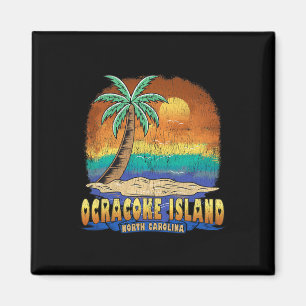 Íman Ocracoke Island North Carolina Vintage se aflita