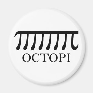 Íman Octopi - Engraçado Pi Octopus Math