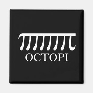 Íman Octopi - Engraçado Pi Octopus Math