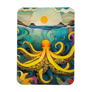 Íman Octopus Amarelo